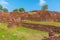 View of the ruins of Sigiriya rock fortress at Sri Lanka