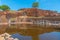 View of the ruins of Sigiriya rock fortress at Sri Lanka