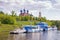 View of Ryazan Kremlin from Trubezh river. Ryazan, Russia