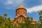 View of S. Astvatsatsin`s dome and drum of the famous ancient monastery of Hor Virap. Armenia