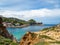 view of s`Eixugador beach, Sa Riera and Aiguafreda in Begur - Costa Brava - Girona - Spain