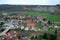 View of Saaleck town from Saaleck fortress, Germany