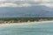 View of Sabang Beach from Ermita Hill. In Baler, Aurora Province, Philippines