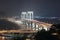 View with Sai Van Bridge at Night Macao