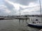 View of sailboats on the pier of Baltic sea, Helsinki,  Finland