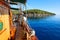 View from sailing boat, Parga, Greece, Europe