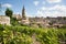 View of Saint Emilion village in Bordeaux region in France