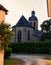 View of the Saint-Germain-d`Auxerre Church, Navarrenx