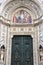 View of Saint Mary cathedral doors in Florence on October 19, 2019