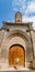 view on the saint Pablo church with Mudejar tower in Zaragoza, Spain