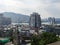 View of the Saint Paul\\\'s Cathedral ruins with tourists and the cityscape