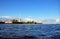 View of Saint Petersburg from Neva river. The Peter and Paul For