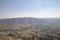 The view from Sajjangad fort sunset point at Konkan region mountains. Mahabaleshwar,Maharashtra, India