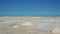 View of the salt mountains `Salinas de Manaure` La Guajira, Colombia