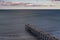 View of Saltburn pier from above.