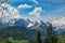 View of the Salzach Valley and the city of Tennek near the Eisriesenwelt in the Austrian Alps