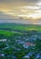 View from Sam mountain with small village