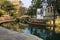 View of the San Antonio Riverwalk with flowers