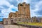 View of the San Felices de los Gallegos castle in Spain