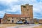 View of the San Felices de los Gallegos castle in Spain