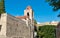 View of San Giovanni degli Eremiti, arab architecture in Palermo, Sicily