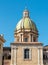 View of San Giuseppe dei Teatini church dome from Pretoria square, Palermo, Sicily.