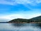 View of the San Juan Islands from the Anacortes Ferry in Washington