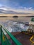 View of the San Juan Islands from the rear of an Anacortes Ferry