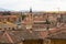 View upon San Millan church from Mirador de la Canaleja, Segovia, Spain