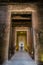 View into the sanctuary of the ancient Egyptian Horus temple in Edfu