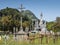 View of the Sanctuary of the Virgin Mary in Lourdes, France