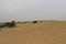 A view of the sand dunes in Thar desert, Jaisalmer, popular for desert safari