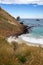 View of Sandfly Bay in New Zealand
