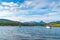 View of the Sandnessundet strait from Hakoya island in Norway