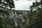 View of sandstone cliff in Saxony Switzerland with Bastei bridge. Summer scene rocky mountains, Germany, Saxony, Europe