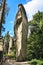 View of the sandstone Pillars. Teplice-Adrspach Rock Town. Rocky town in Adrspach - National Nature Reserve in the Czech Republic