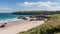 View of the Sango Sands beach in Durness northern Scotland