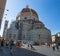 View of Santa Maria dei Fiori, the Dome and the Giotto`s Bell Tower from the back in Florence Firenze, , Tuscany, Italy.