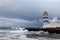 View of Santa Marta lighthouse in Cascais