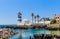 View of Santa Marta Lighthouse, Cascais, Portugal