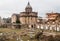 View of Santi Luca e Martina church from Forum of Caesar in Rome