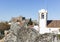 View of Santiago church and the ancient castle in MarvÃ£o town, Portalegre District, Portugal