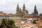 View upon Santiago de Compostela and her cathedral