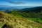 View of sao miguel mountains and hills