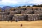 view of Saqsaywaman or Sacsayhuaman Inca Ruins - Cusco, Peru