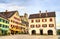 View of Sargans town in the Swiss Alps