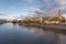 View of Sarthe River and Le Mans historic area