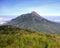 The view of the savanna on mount Merbabu