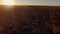 View of the savannah of Namibia at sunset and a car for safari.