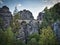 View on saxon switzerland Germany with a lot of rocks